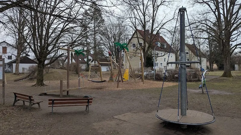 Piratenspielplatz playground in Neubiberg, BY