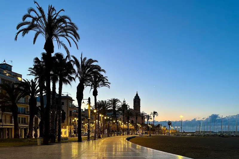 Platja de la Fragata beach in Sitges, CT