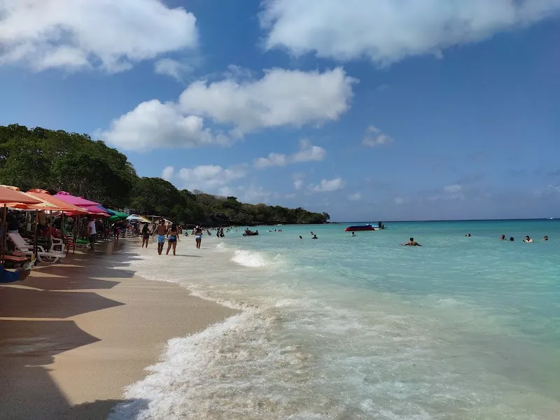 Playa Blanca beach in Bocagrande, Bolivar