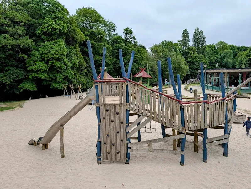 Playground at Parc Malou playground in Boitsfort, BRU