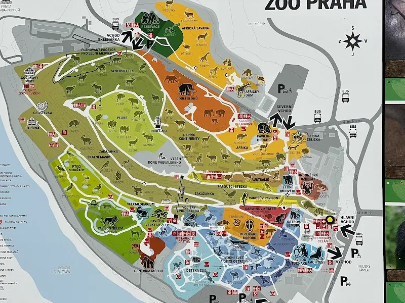 Prague Zoo zoo in Žižkov, CZ