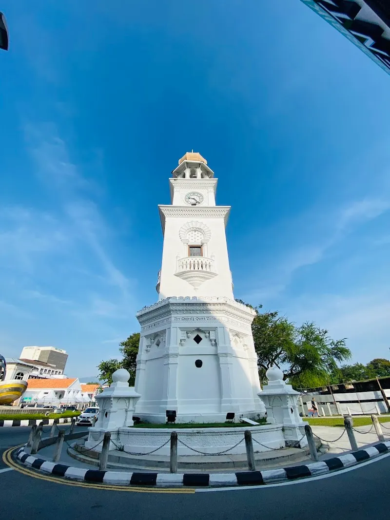 Queen Victoria Memorial Clock Tower historical landmark in Penang Hill (Bukit Penang), Penang