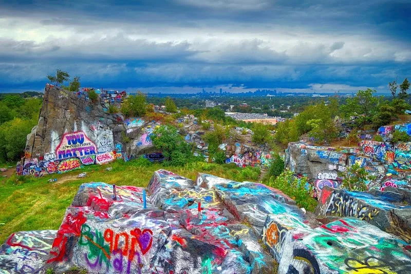 Quincy Quarries Reservation state park in Quincy, MA