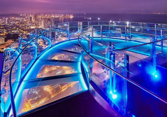 Rainbow Skywalk @The TOP Penang tourist attraction in Pulau Tikus, Penang