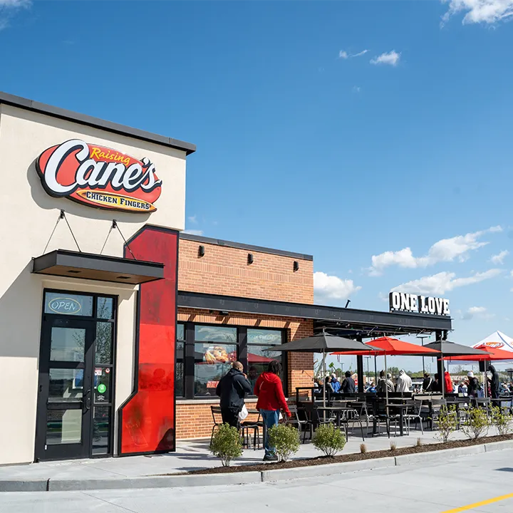 Raising Cane's Chicken Fingers fast food restaurant in Zachary, LA