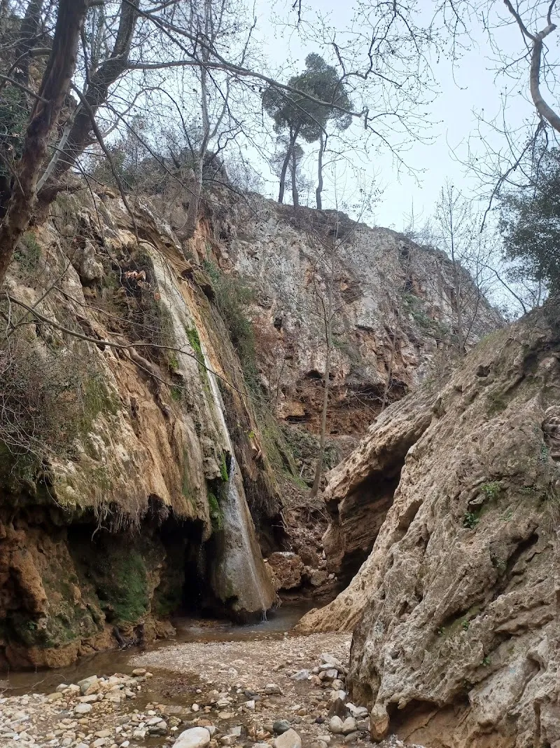 Rapentosa Waterfall hiking area in Petroupoli, AT
