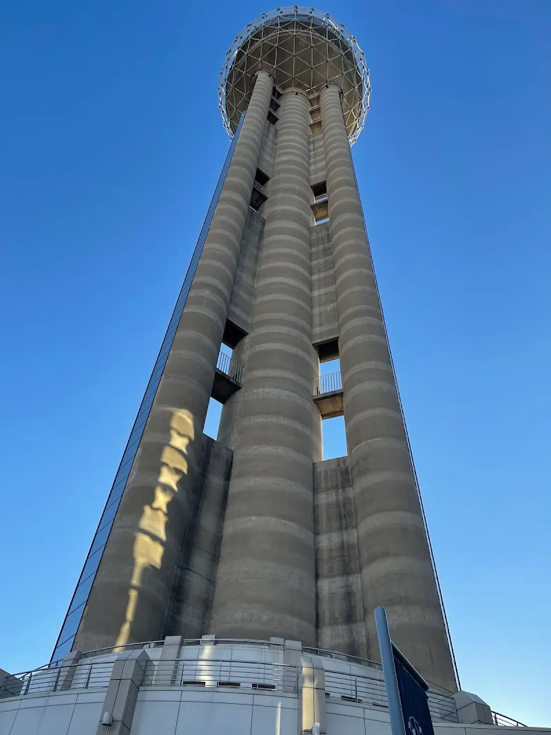 Reunion Tower observation deck in Dallas, TX