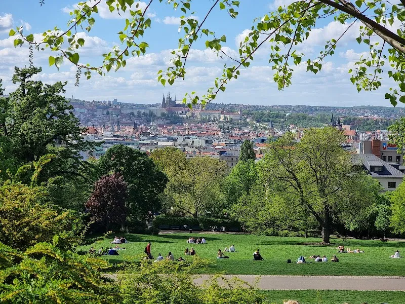 Riegrovy sady park in Žižkov, CZ