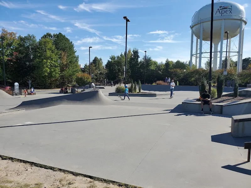 Rodgers Family Skate Plaza skateboard park in Apex, NC