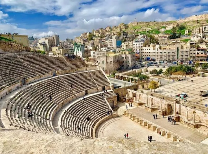 Roman Theater amphitheatre in Amman, AM