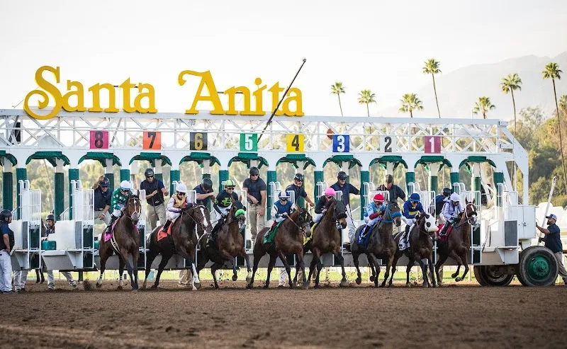 Santa Anita Park race course in Arcadia, CA