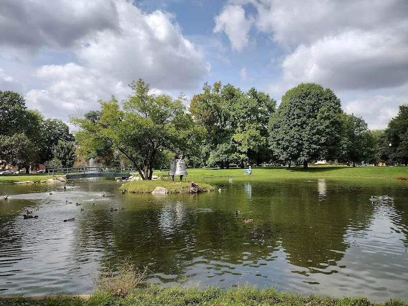 Schiller Park park in German Village, OH