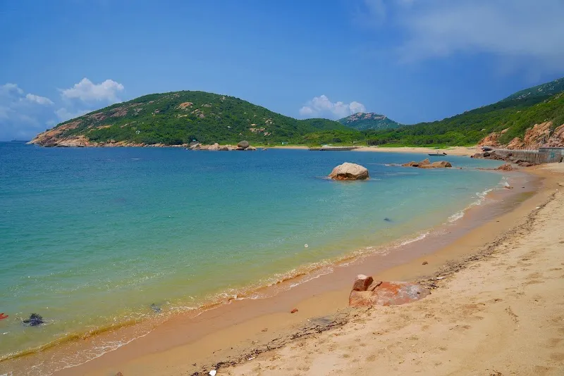 Shek Pai Wan Beach scenic spot in Lamma Island, HK