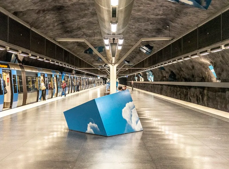 Solna strand transit station in Solna, Stockholm
