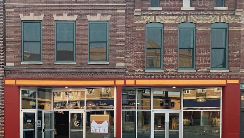 Square Cat Vinyl coffee shop in Fountain Square, IN