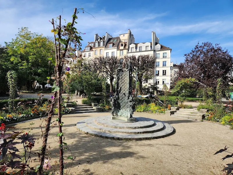 Square René Viviani garden in Paris, IDF