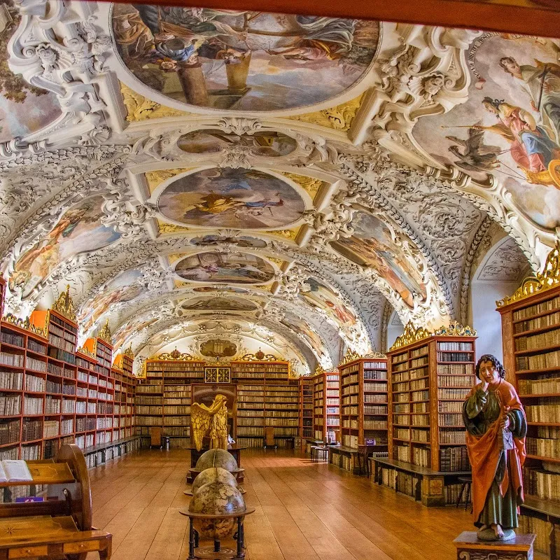 Strahov Library library in Hradčany, CZ