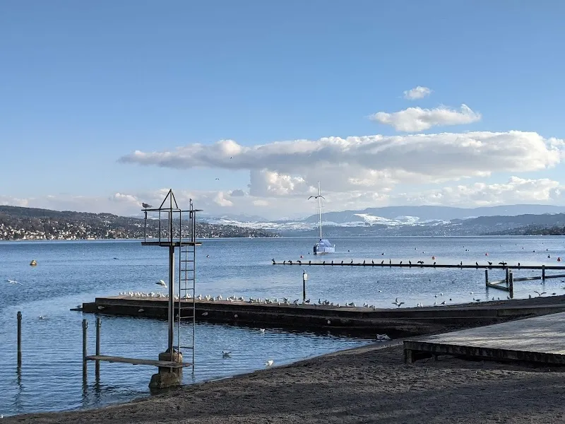 Strandbad Mythenquai public bath in Zurich, ZH