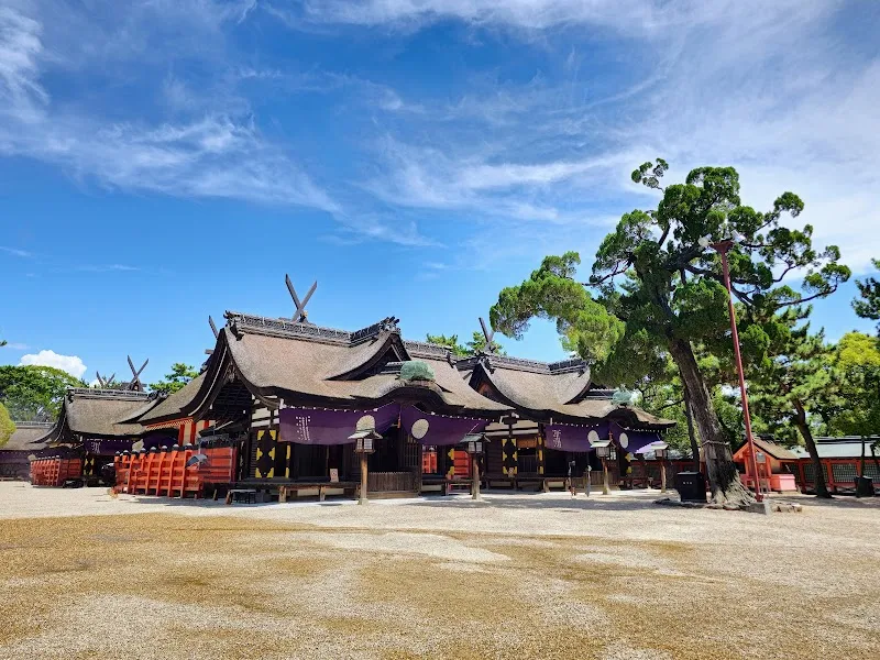 Sumiyoshi Taisha shinto shrine in Osaka, OS