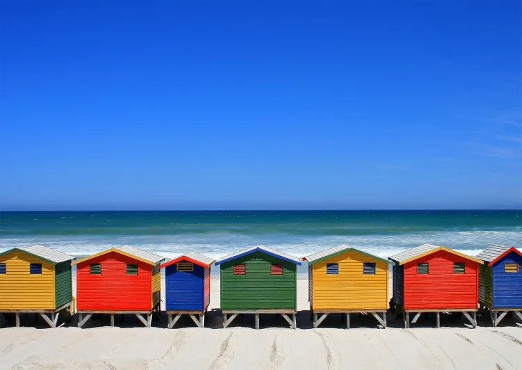 Surfers Corner beach in Muizenberg, WC