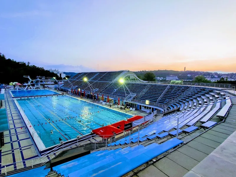 Swimming Stadium Podolí swimming pool in Holešovice, CZ