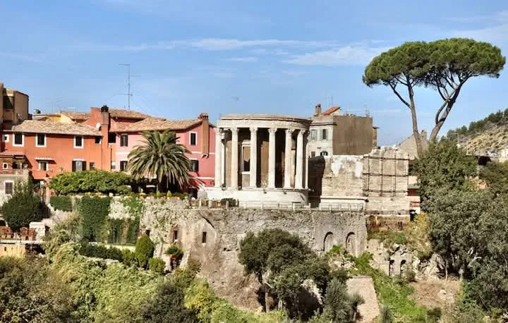 Temple of the Sibyl monument in Tivoli, Lazio