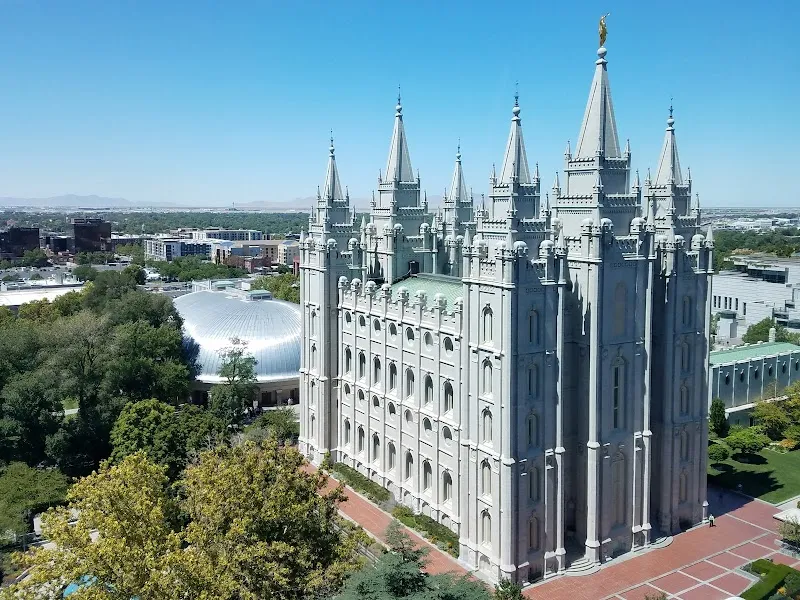 Temple Square historical landmark in Salt Lake City, UT