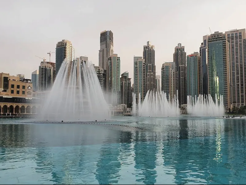 The Dubai Fountain fountain in Downtown Dubai, Dubai