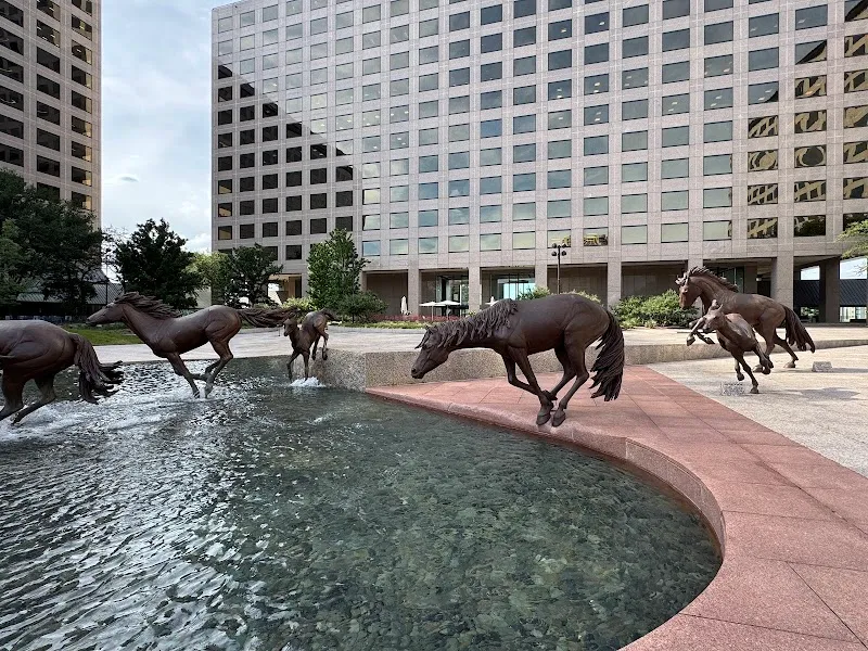 The Mustangs of Las Colinas Sculpture and Museum and Visitors Center sculpture in Irving, TX