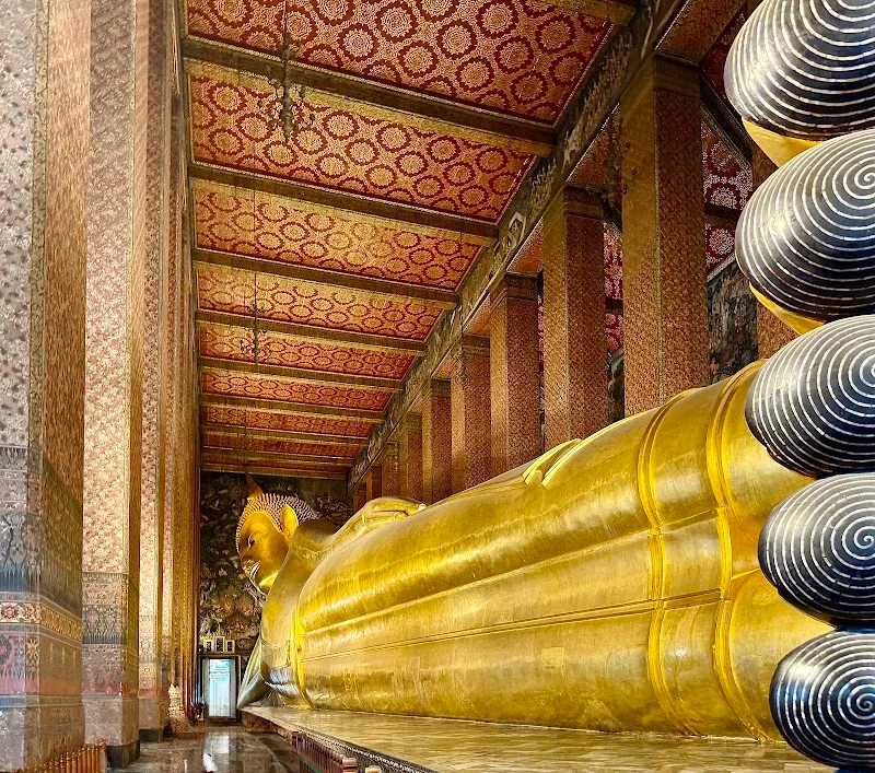 The Reclining Buddha buddhist temple in Rattanakosin, BKK