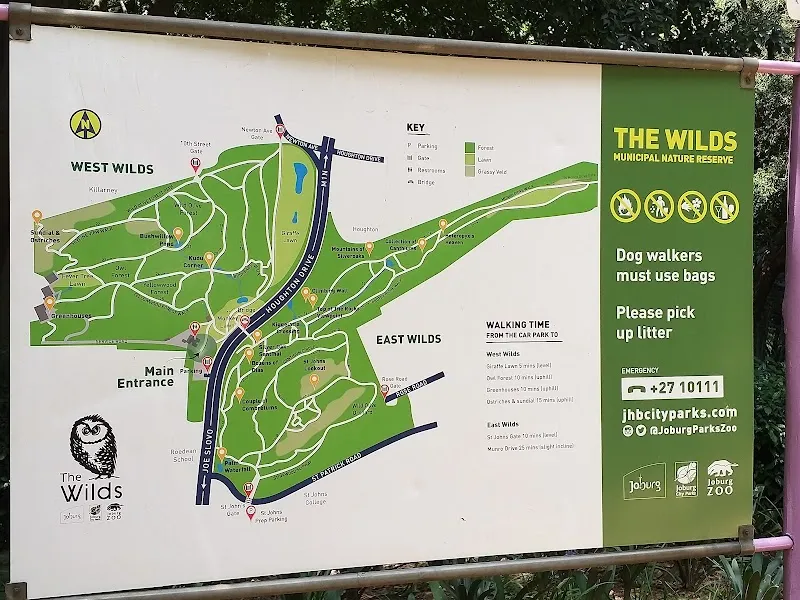 The Wilds Nature Reserve park in Sandton, GP