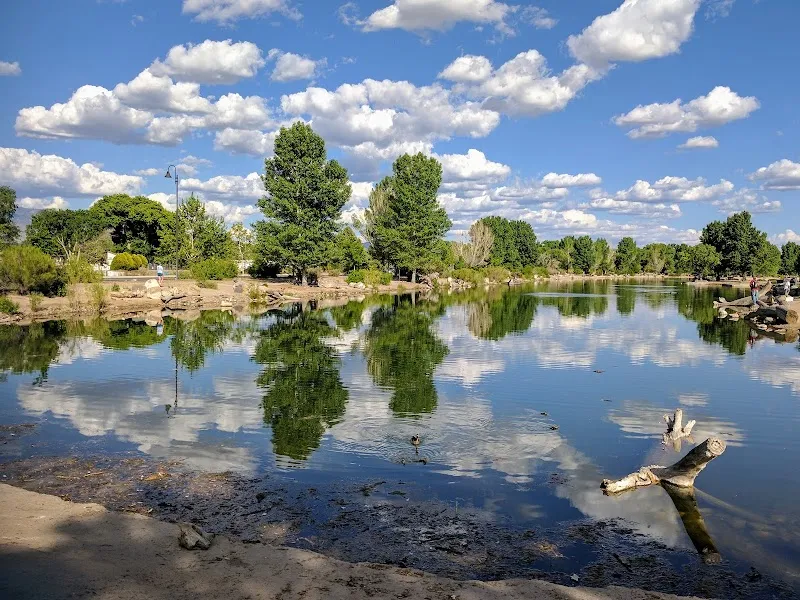 Tingley Beach park in Old Town, NM