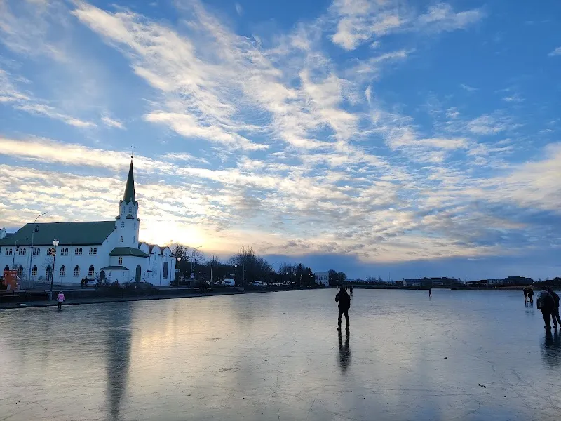 Tjörnin lake in Reykjavik, RVK