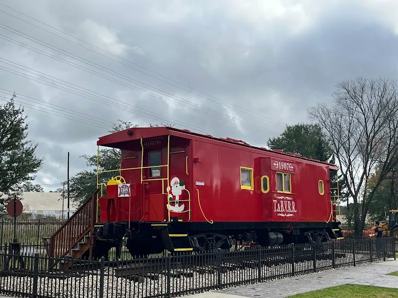Tomball Railroad Depot Plaza park in Tomball, TX