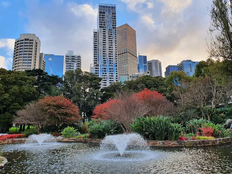 Treasury Gardens park in Melbourne, VIC
