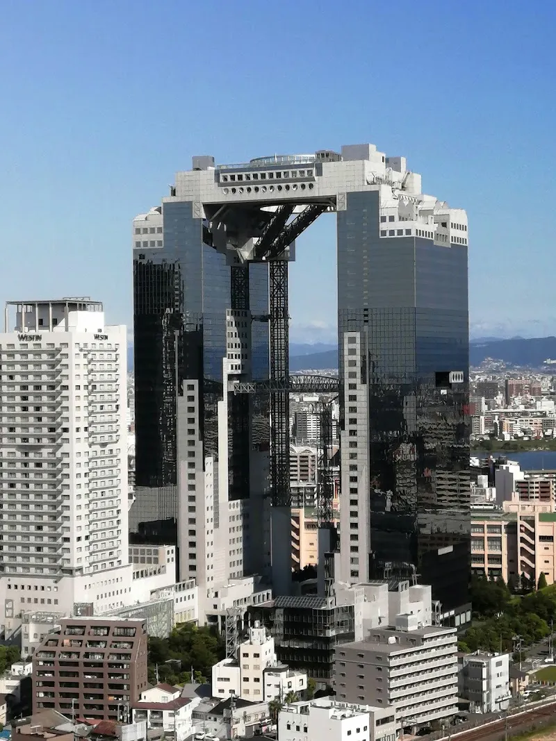 Umeda Sky Building tourist attraction in Osaka, OS