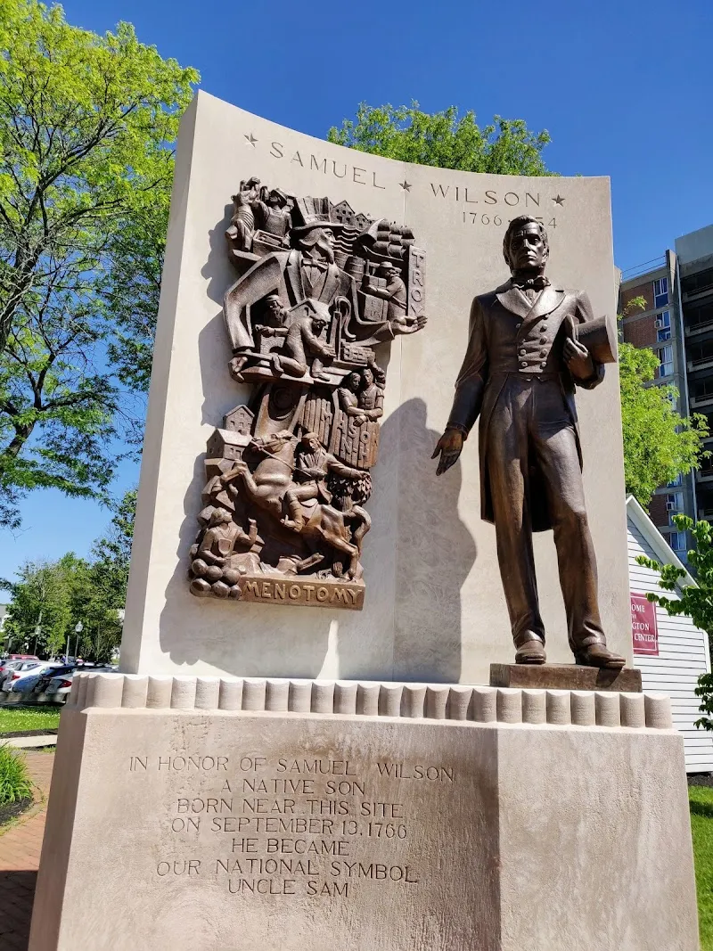 Uncle Sam Memorial Statue sculpture in Arlington, MA