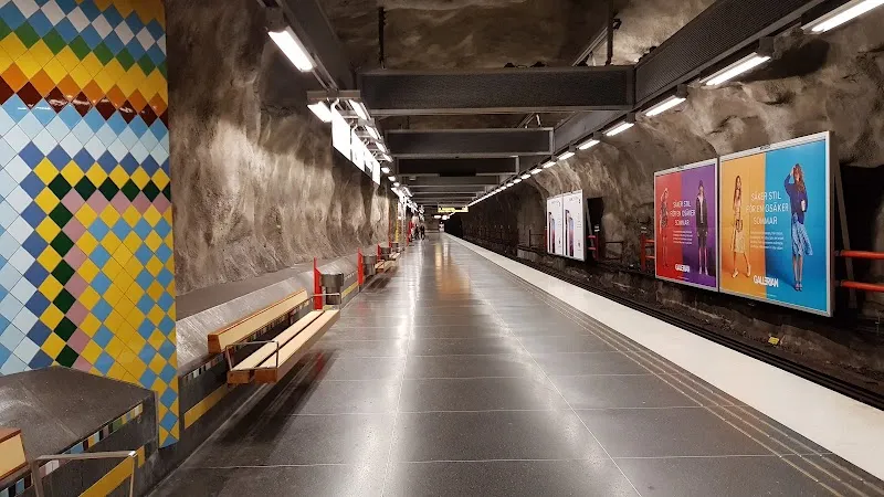 Västra skogen transit station in Sundbyberg, Stockholm
