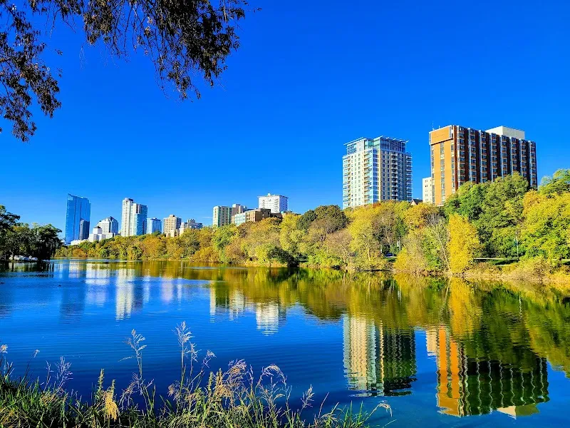 Veterans Park park in Greendale, WI