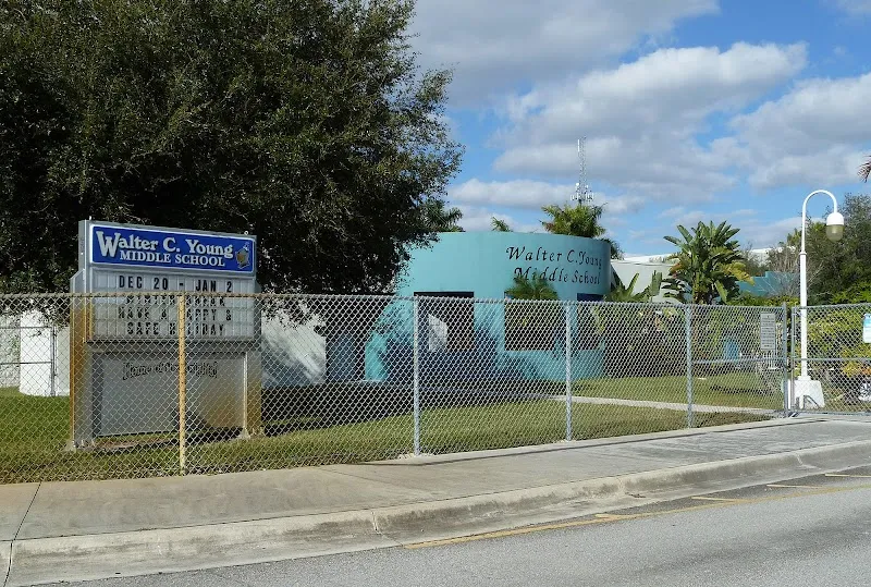 Walter C Young Middle School point of interest in Pembroke Pines, FL
