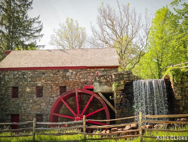 Wayside Inn Grist Mill historical landmark in Wellesley, MA