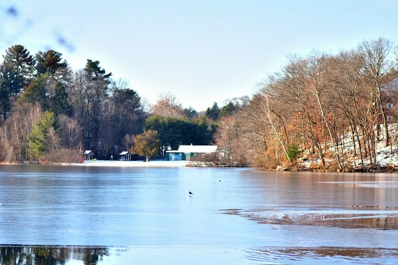 Wedge Pond lake in Winchester, MA