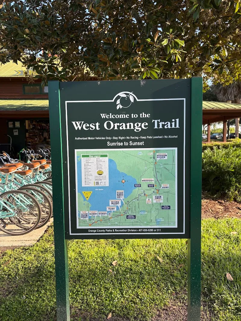 West Orange Trail route in Winter Garden, FL