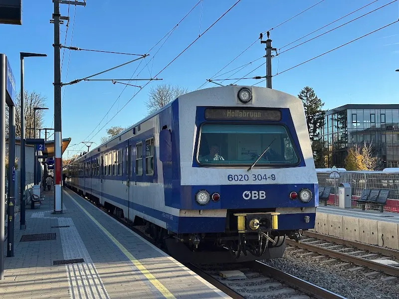 Wien Strebersdorf train station in Strebersdorf, VIE