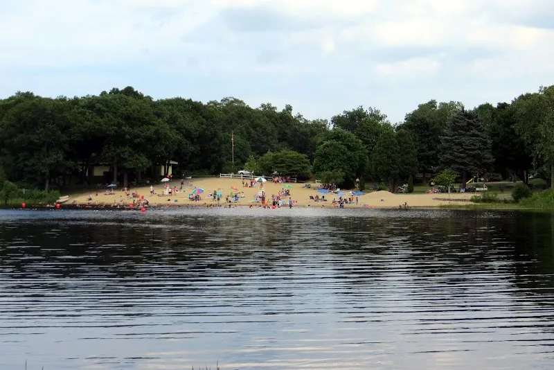 Wright's Pond lake in Medford, MA