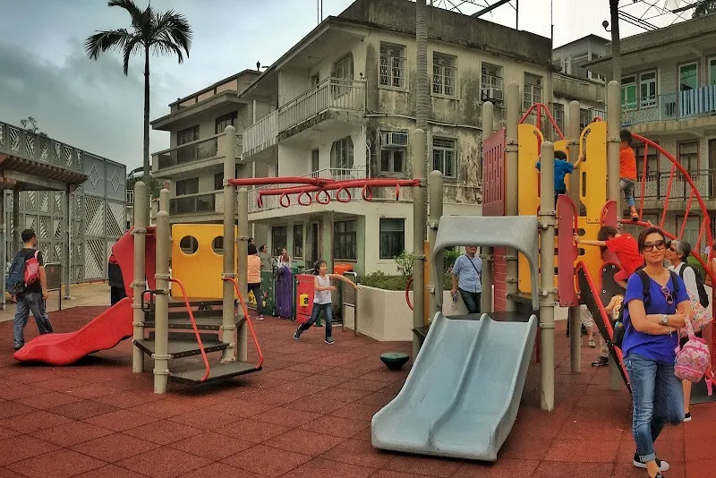Yung Shue Wan Playground park in Lamma Island, HK